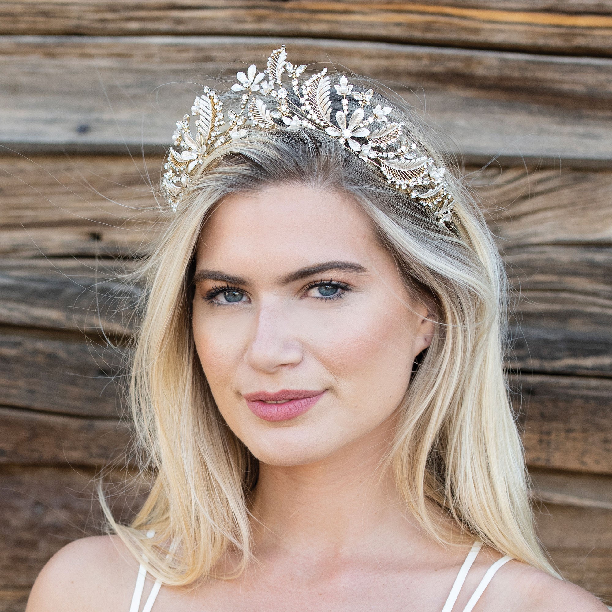 Darcie floral statement bridal tiara | Ivory & Co – Liberty in Love