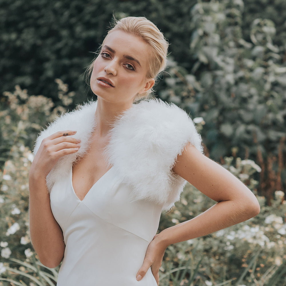 Ivory 2024 bridal bolero