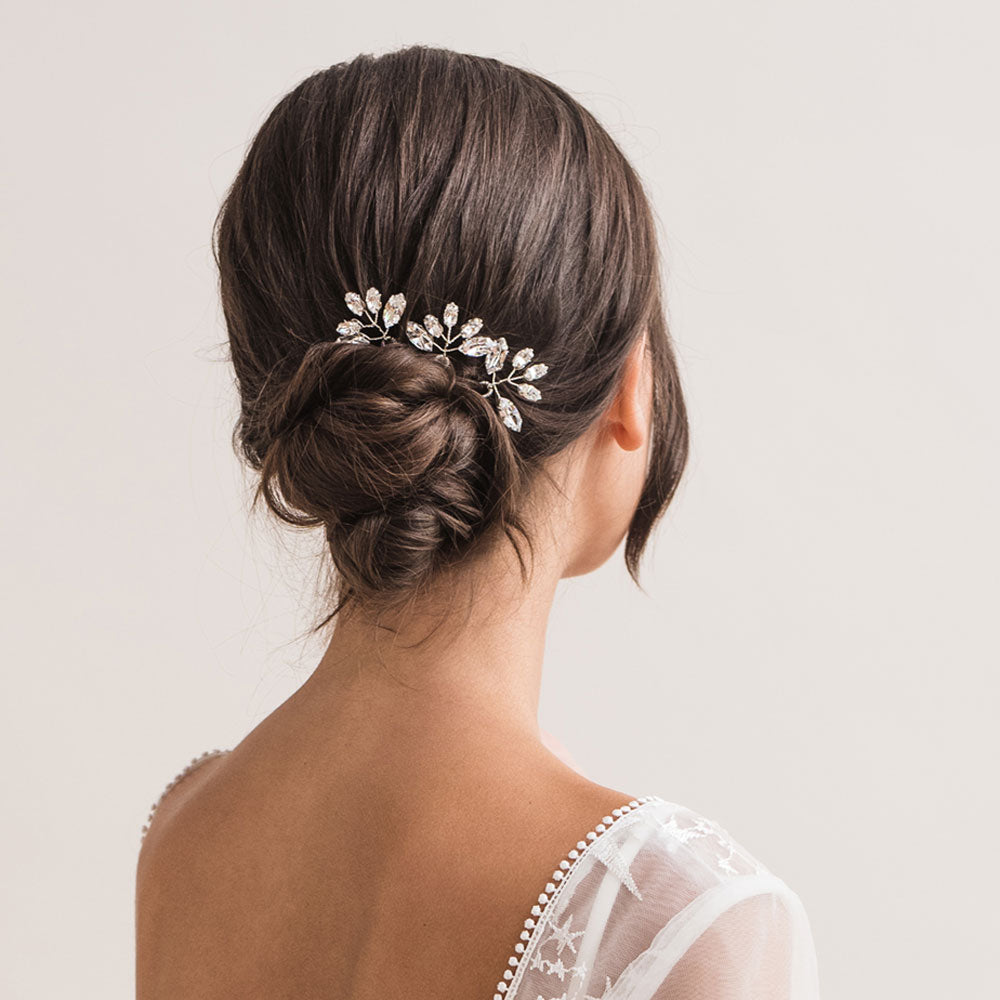 Short hair wedding headband leaf style bridal hair accessories