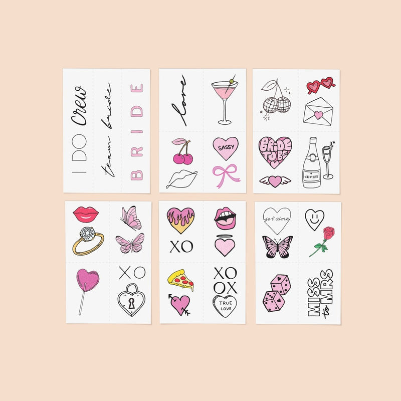 INKED by Dani temporary tattoo Bachelorette babe pack - Liberty in Love