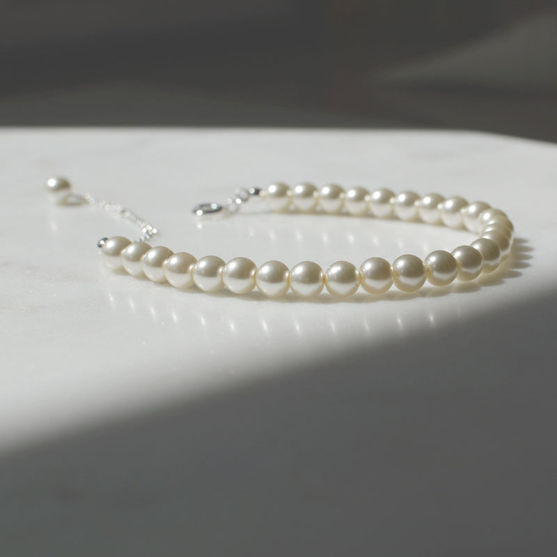 Alta pearl bracelet (silver) - Liberty in Love