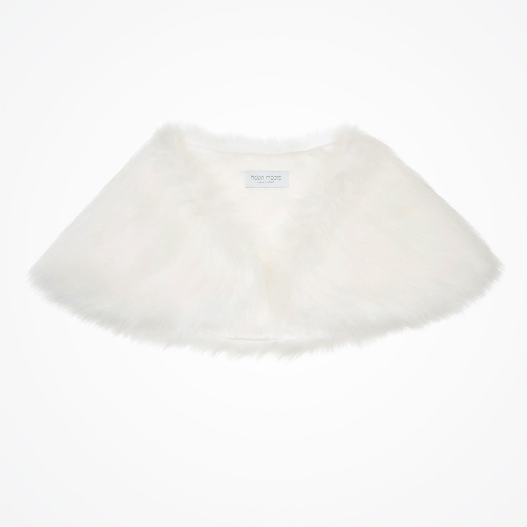 Faux fur shoulder wrap (ivory whisper) | Helen Moore – Liberty in Love