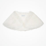 Faux fur shoulder wrap (ivory whisper) - Liberty in Love