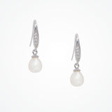 Freshwater pearl hook earrings (silver) - Liberty in Love