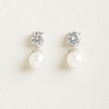 Kitty pearl drop earrings