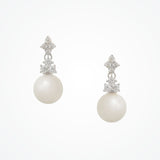 Riva pearl drop earrings (silver) - Liberty in Love