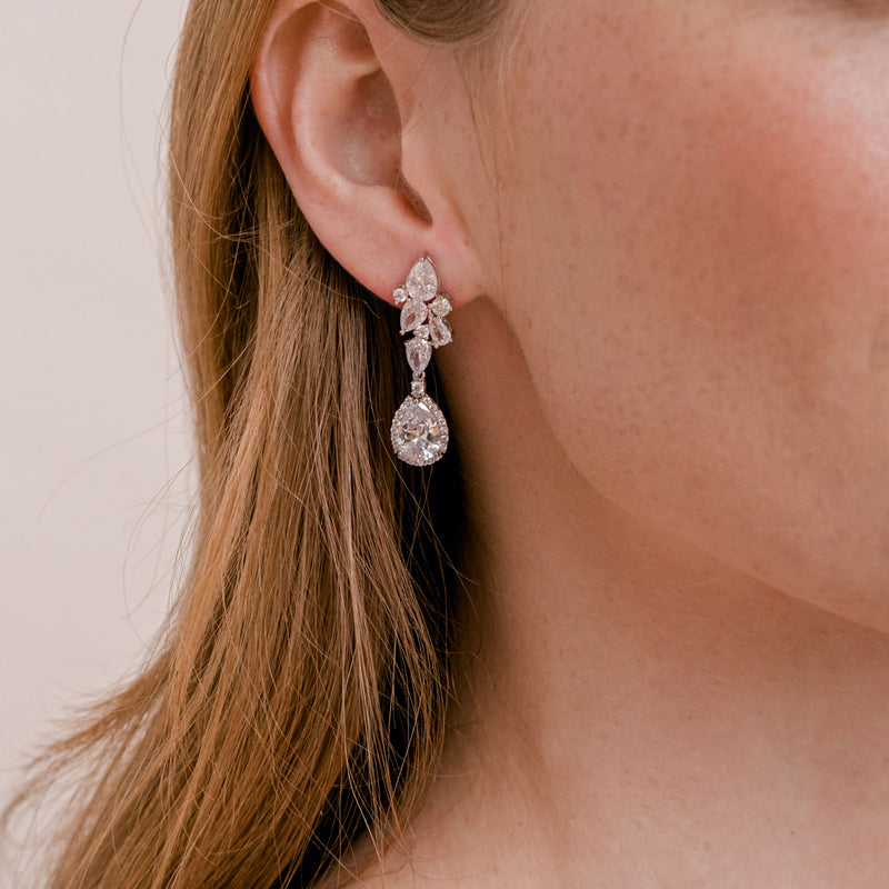 Sierra crystal drop earrings - Liberty in Love