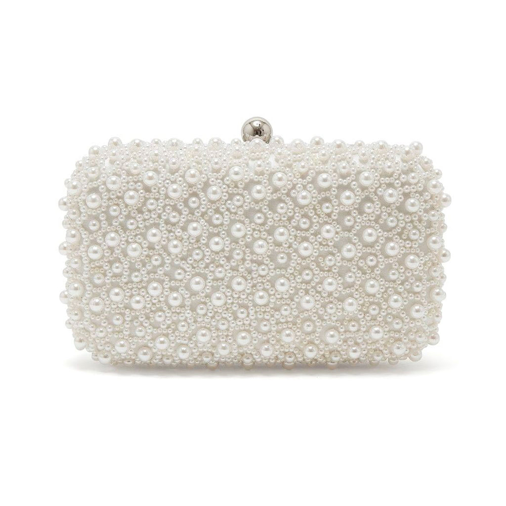 Cora pearl embellished bridal clutch bag