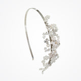 Pearl flower and sprig side tiara (UA10-09) - Liberty in Love