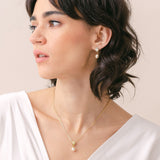 Coco pearl drop necklace (gold) - Liberty in Love