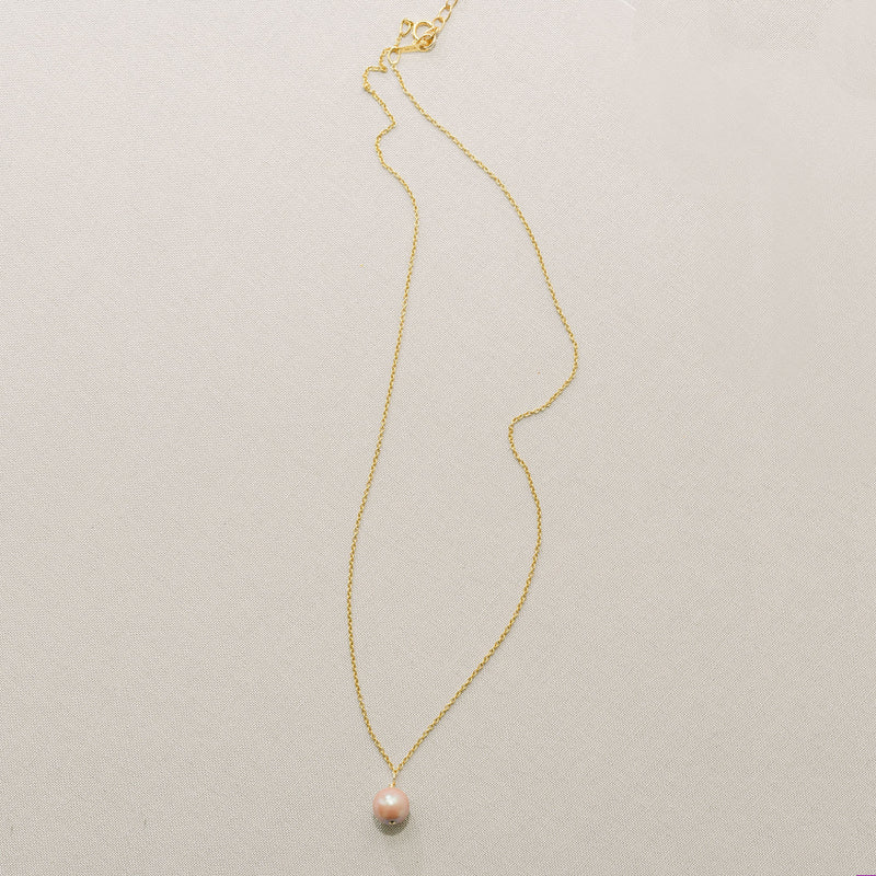 Dusky pink pearl elegance pendant necklace - Liberty in Love