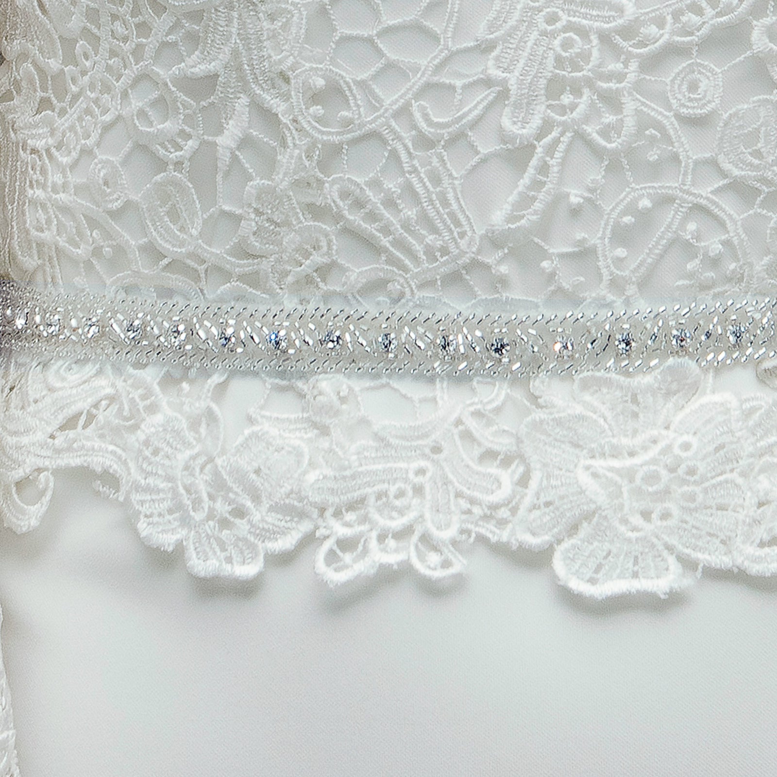 Tiffany Silver Crystal and Beaded Belt Ivory and Co Liberty in Love