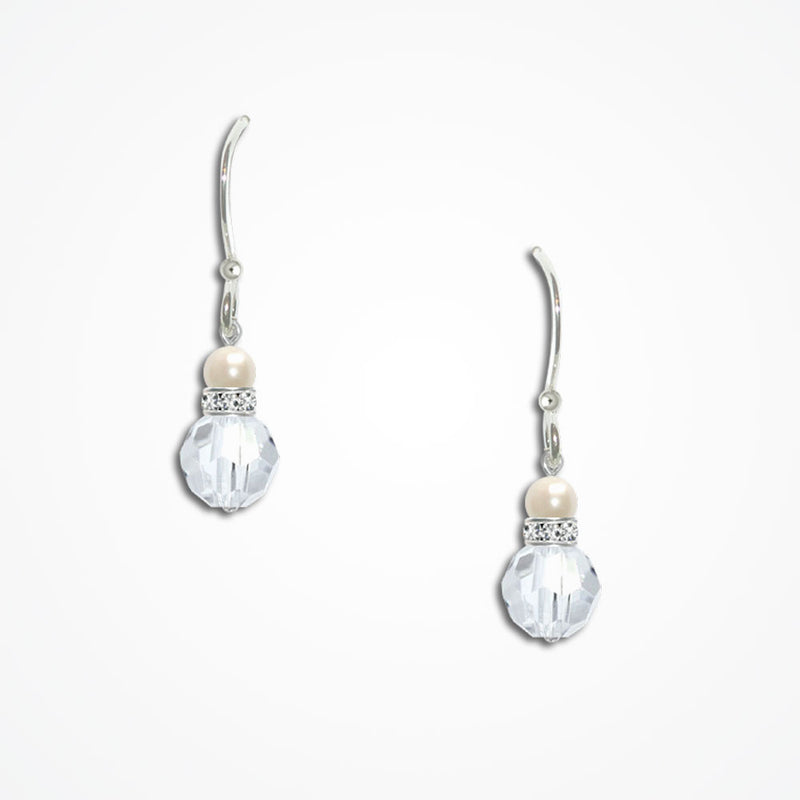 Eva pearl, swarovski crystal and diamante earrings - Liberty in Love