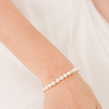 Crystal elegance pearl bracelet (gold) - Liberty in Love