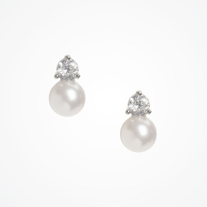 Crystal and pearl earrings | Grace – Liberty in Love