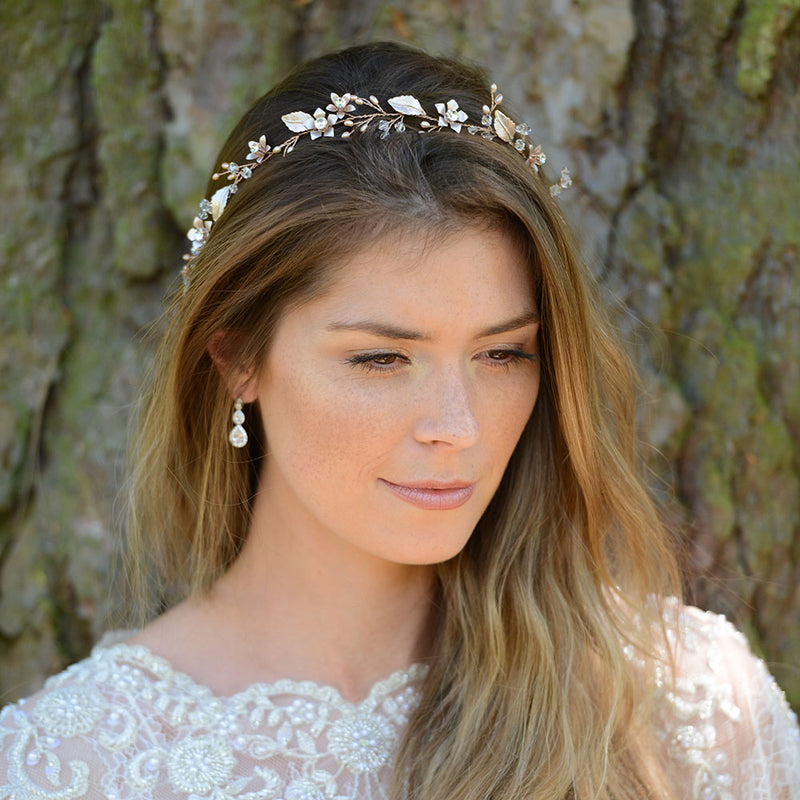 Gypsy rose gold floral hair vine - Liberty in Love