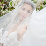 Knightsbridge beaded lace two tier veil - Liberty in Love