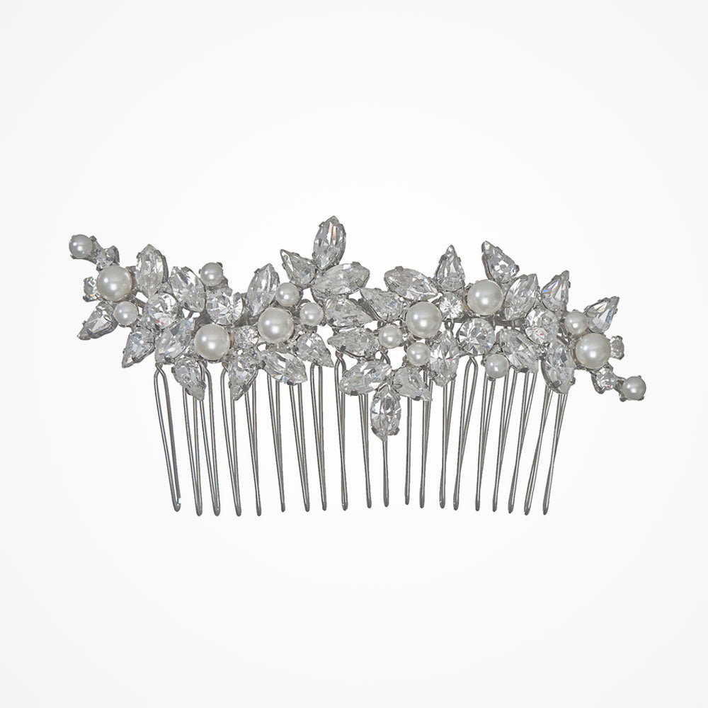 Pearl bridal hair comb | Luci pearl band | Stephanie Browne – Liberty ...