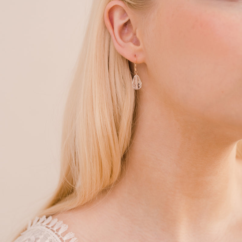 Sparkling Herbarium Cluster Stud Earrings | Rose gold plated | Pandora US